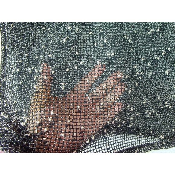 Frazzle Women's Size XXL Sheer‎ Mesh Top Roll Tab Sleeves Withchy Gothic - Picture 4 of 8